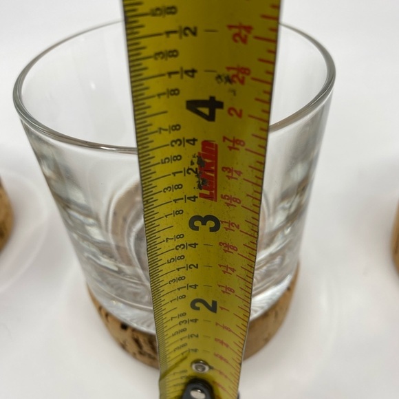 Set of 3 Vintage David Douglas Cork Coaster Bottom Glasses - Picture 5 of 7